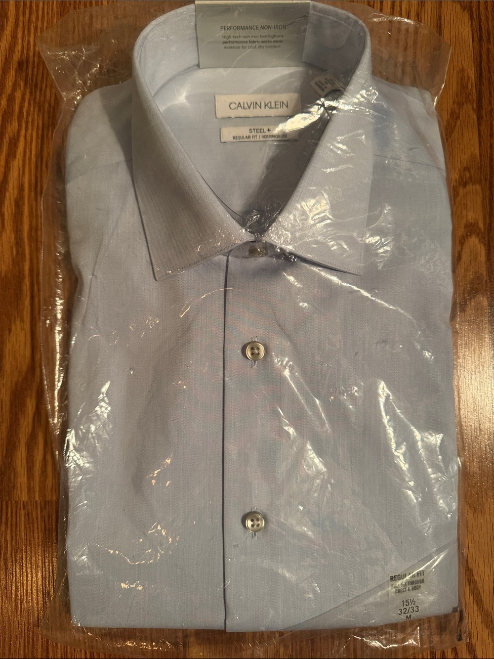 Calvin Klein Light Blue Dress Shirt - Steel Fit